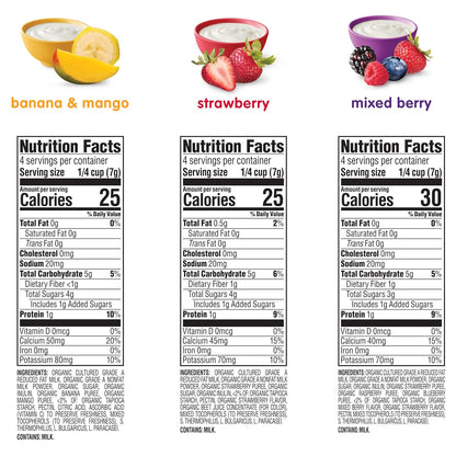 Happy Baby Organics Yogis – USDA Organic Freeze-Dried Yogurt Snack for Clean-Label Families, 1 oz Variety Pack