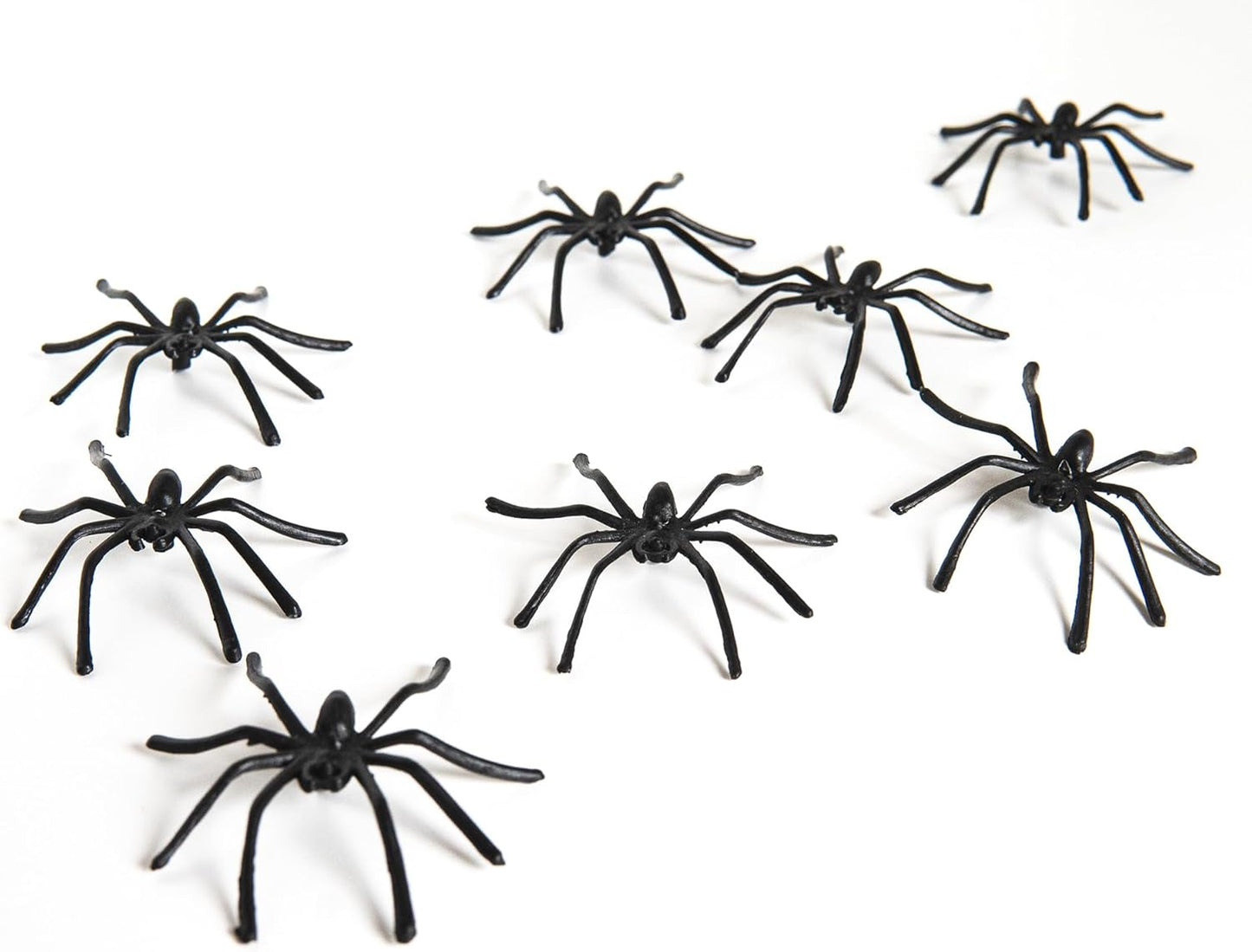 Happy Hippo Spider Web Halloween Decoration – Nursery-Safe Family Decor, Soft Webbing with Plastic Spiders for Kids' Rooms