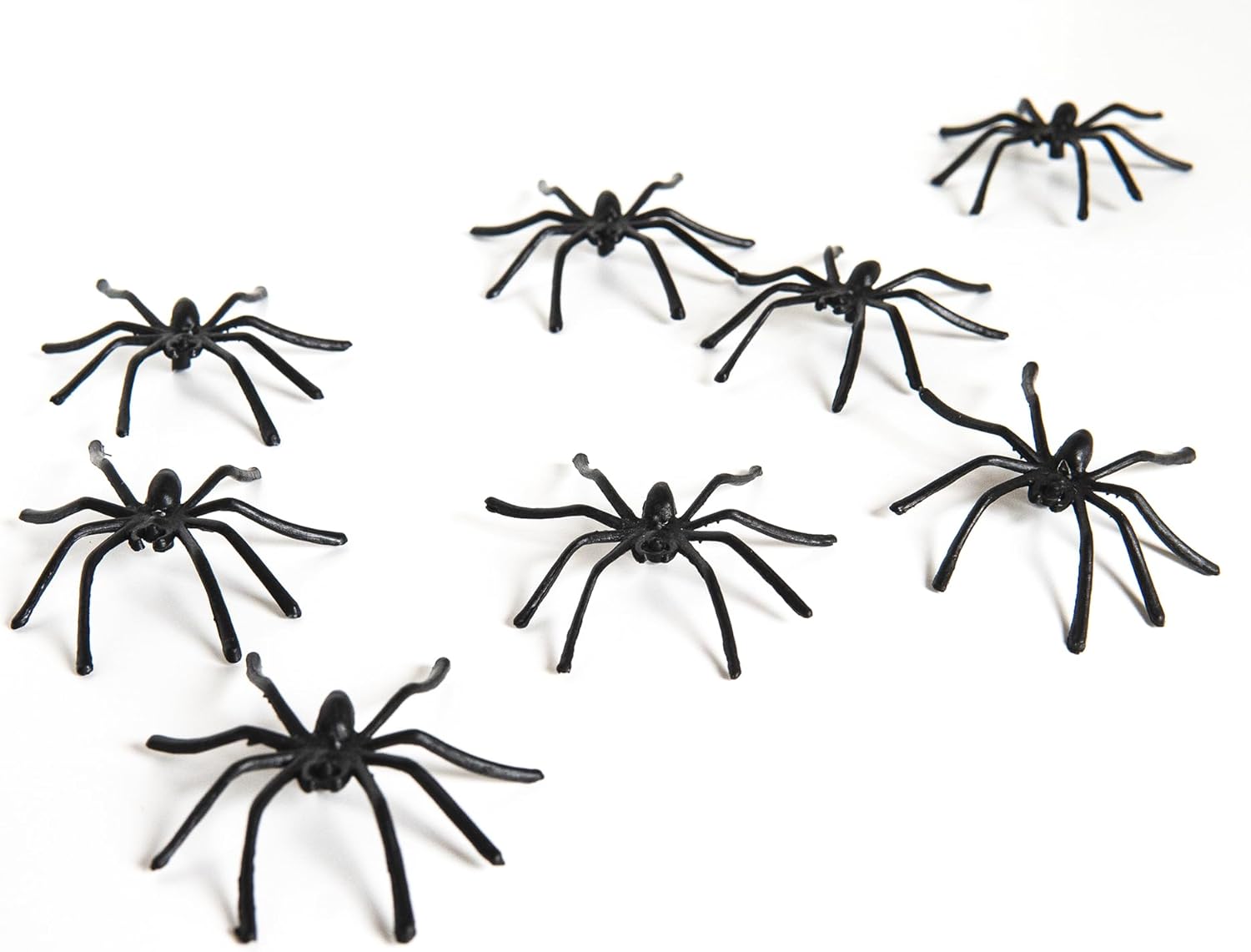 Happy Hippo Spider Web Halloween Decoration – Nursery-Safe Family Decor, Soft Webbing with Plastic Spiders for Kids' Rooms