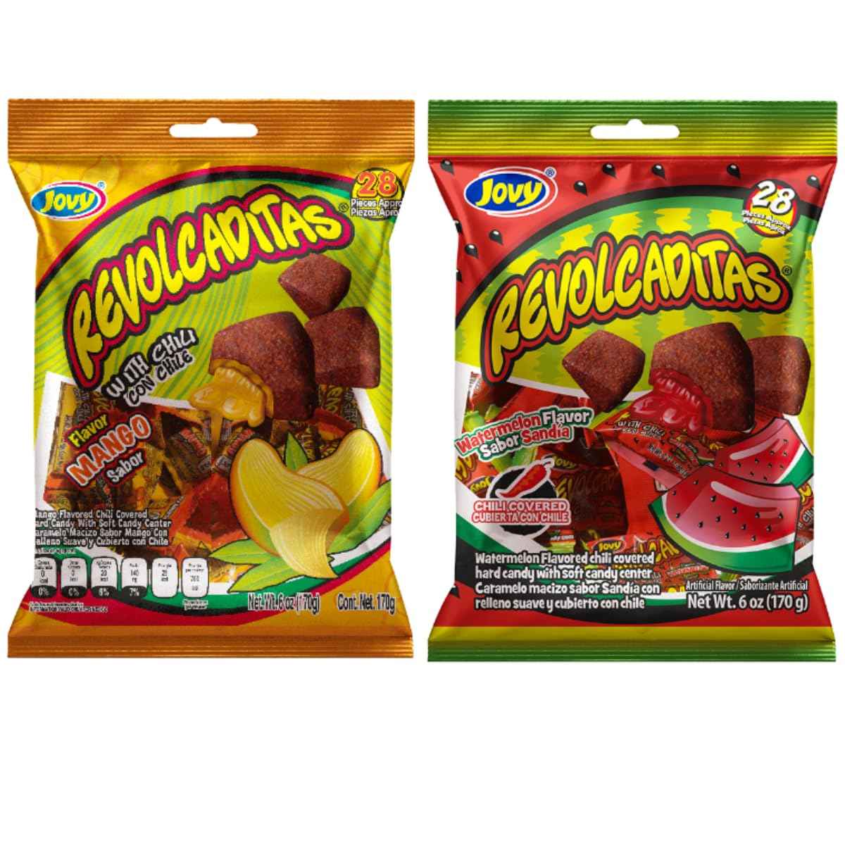 Sweetzo Mexican-Style Chili Candy – On-the-Go Treats for Hiking, Road Trips, and Patio Gatherings, Dual Flavor Variety Pack