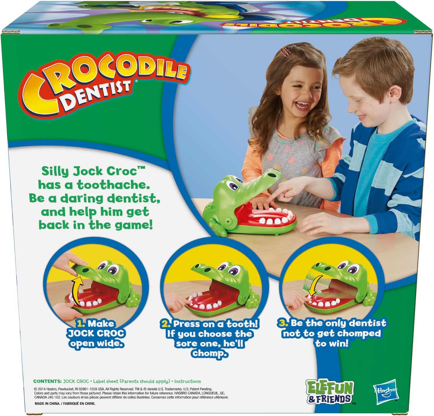 Hasbro Gaming Crocodile Dentist Kids Game – Birthday Gift for Boys and Girls Ages 4 to 8, Amazon Exclusive