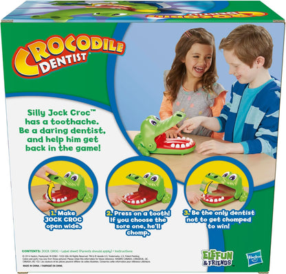 Hasbro Gaming Crocodile Dentist Kids Game – Birthday Gift for Boys and Girls Ages 4 to 8, Amazon Exclusive