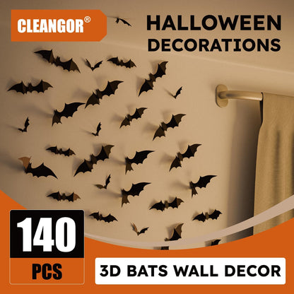 HauntNest Cute Bat Wall Decals – No-Mess Halloween Activity for Classroom, Daycare, and Nursery, Reusable