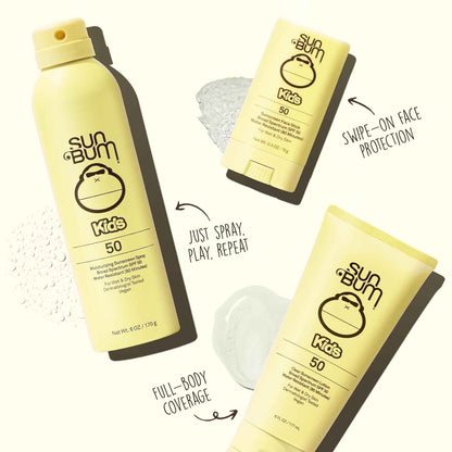 Sun Bum Kids SPF 50 Clear Sunscreen Lotion – Beach & Pool Sun Care for Children, Water-Resistant Wet Skin Application