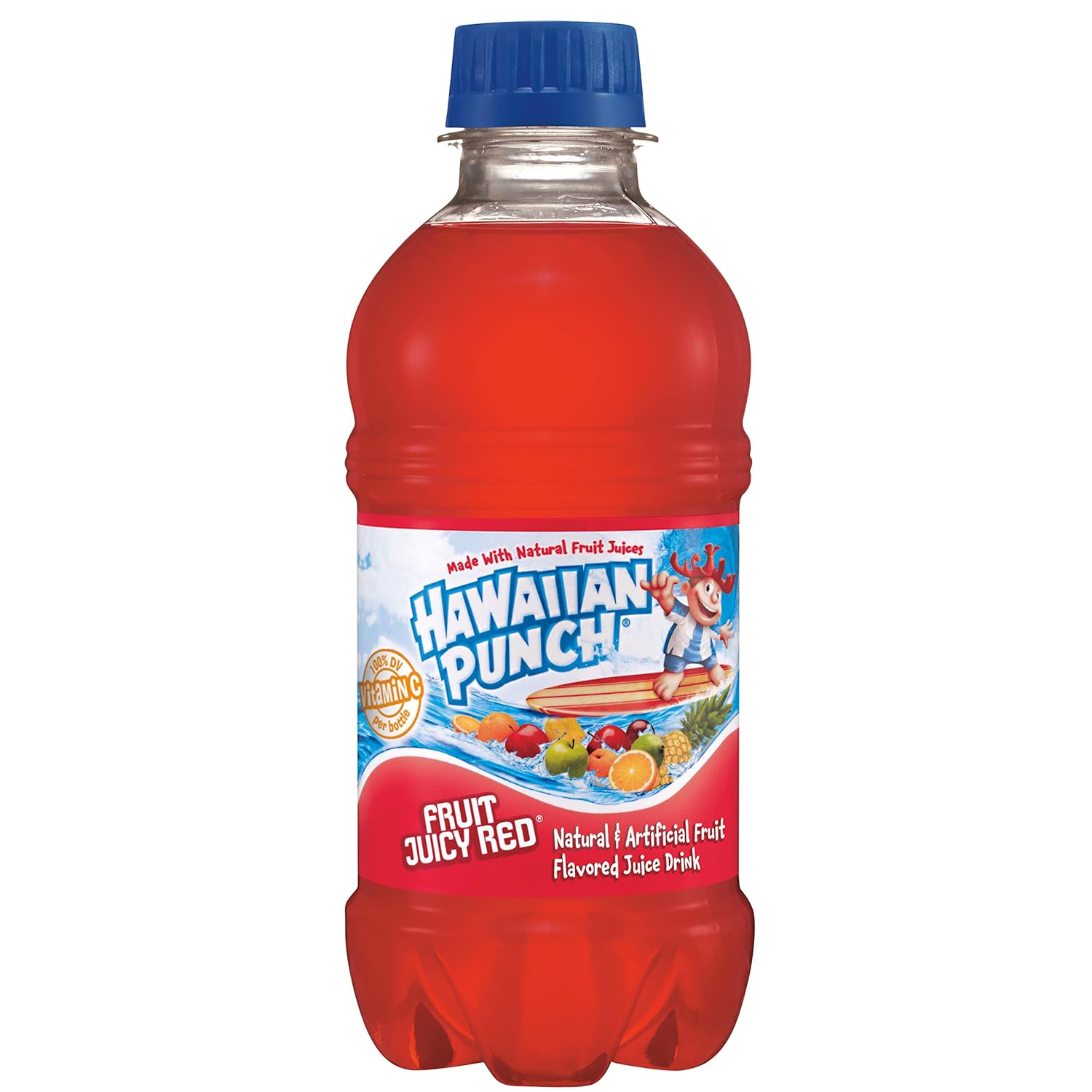 Hawaiian Punch 10oz Bottles 24 Pack – Portable Juice Drink for Picnics, Coolers, and Road Trip Cup Holders