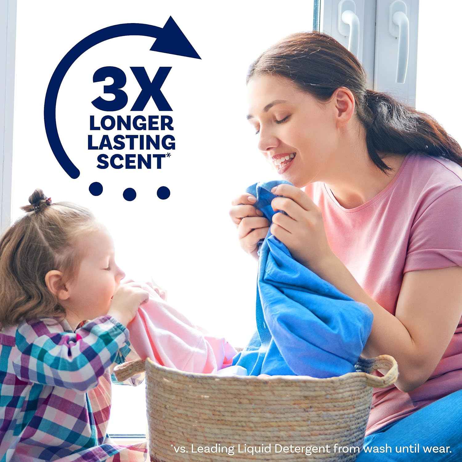 Downy Soft 2 in 1 Softener and Freshener, Clean Breeze Scent, Long-Lasting Comfort Laundry Care for Sensitive Skin and Restful Sleep