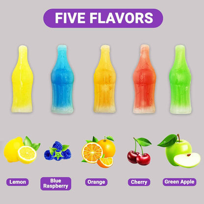 Wax Bottle Candy Drinks – Heat-Sealed Bulk Candy Bag Built to Stay Fresh at Tailgates, Backyard BBQs, and Outdoor Movie Nights