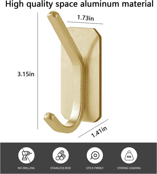 Paoli Heavy Duty Adhesive Hooks – Office Wall Hooks for Headset, Keys, and Lanyard Storage