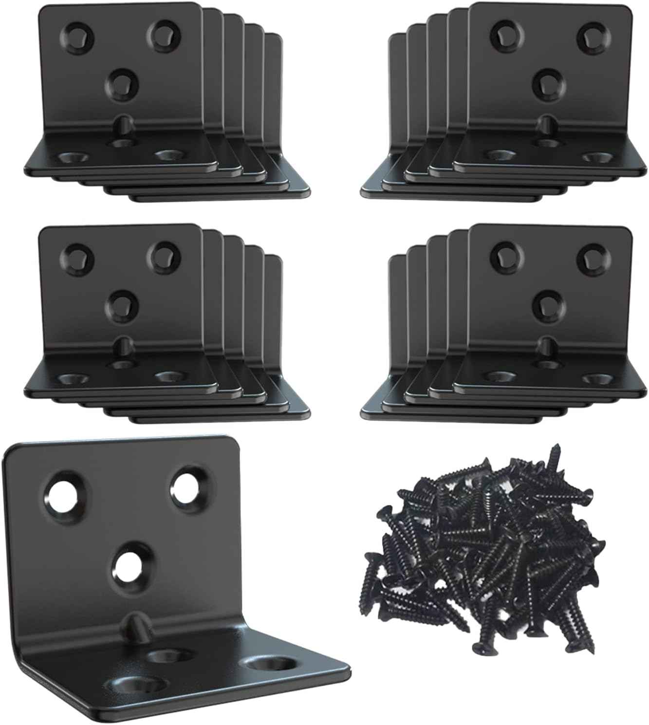 Aufuga Black Coated Shelf Bracket for Durable Patio Wall Storage and Outdoor Entertaining