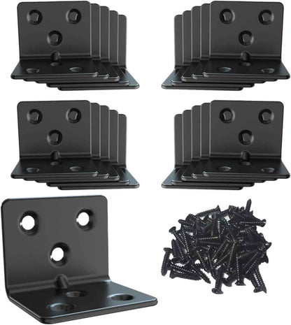 Aufuga Black Coated Shelf Bracket for Durable Patio Wall Storage and Outdoor Entertaining