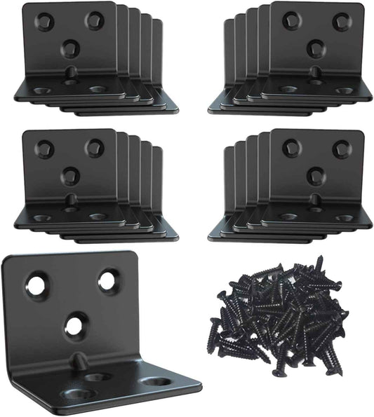 Aufuga Black Coated Shelf Bracket for Durable Patio Wall Storage and Outdoor Entertaining