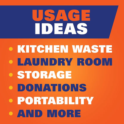 Hefty Ultra Strong 13 Gallon Trash Bags – Blackout Black Bags for a Cleaner-Looking Kitchen Aesthetic, Clean Burst Scent