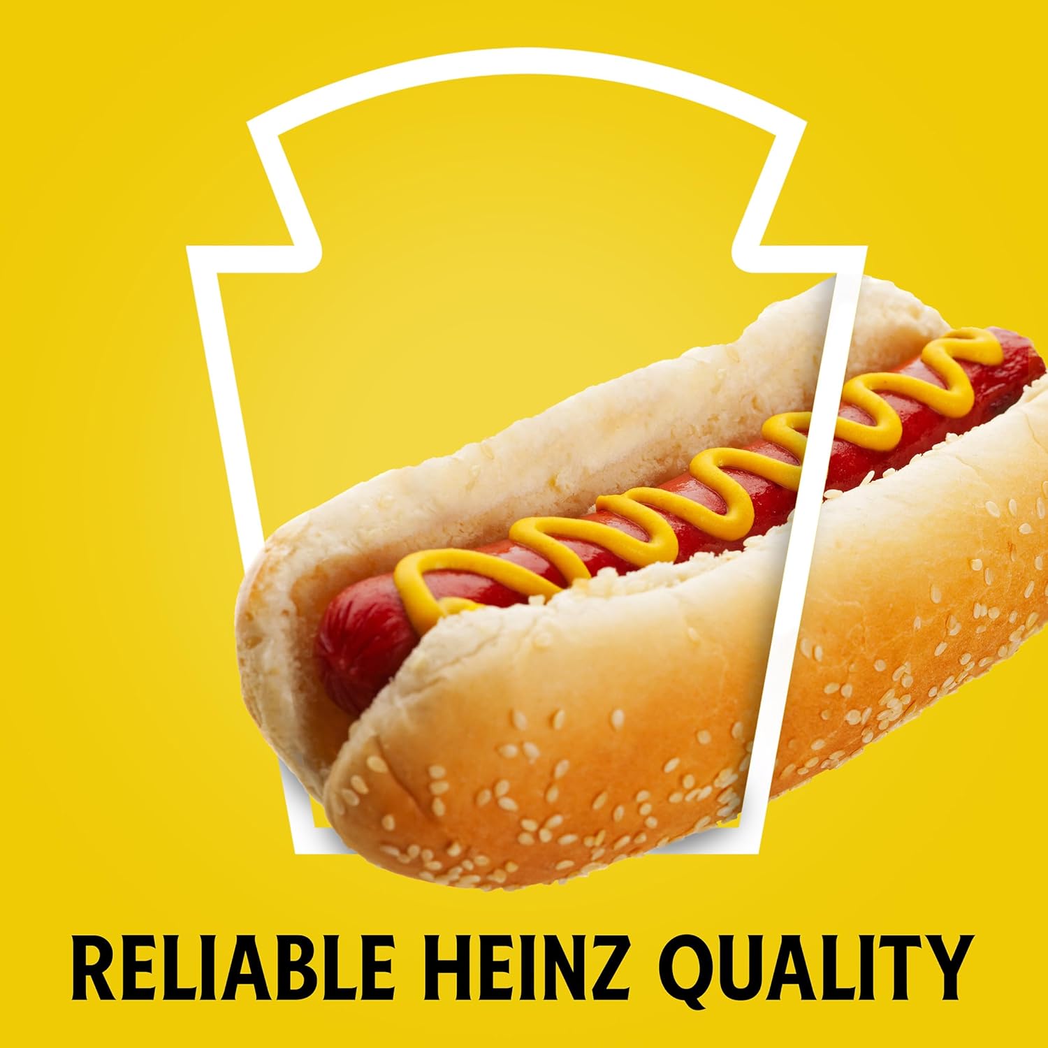 Heinz Yellow Mustard, 8 oz Squeeze Bottle – Zero-Calorie Flavor Boost for Diet-Conscious Meals and Meal Prep