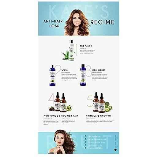 Kate Blanc Cosmetics Castor Oil Organic – Valentine's Day Gift for Her with Premium Glass Bottle