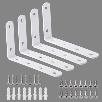 Alise Floating Shelf Brackets – Secure Wall Mount Hardware, Rust Resistant Stainless Steel Bracket for Worry Free Install