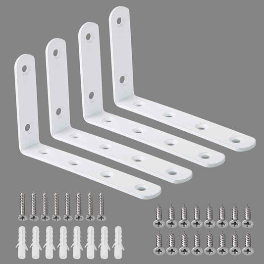 Alise Floating Shelf Brackets – Secure Wall Mount Hardware, Rust Resistant Stainless Steel Bracket for Worry Free Install