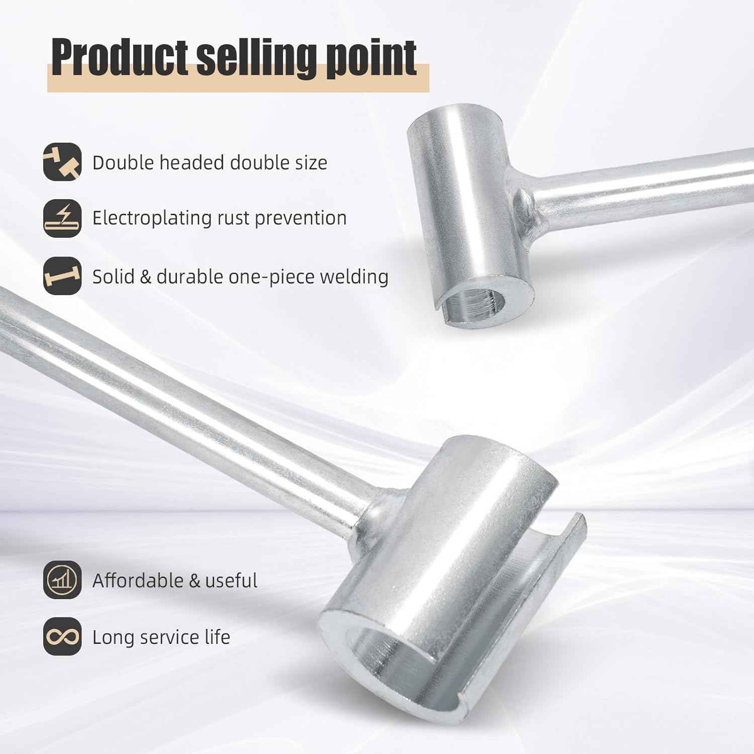 14-19mm Ratcheting Hinge Wrench – One-Handed Door Alignment for Building Maintenance Technicians