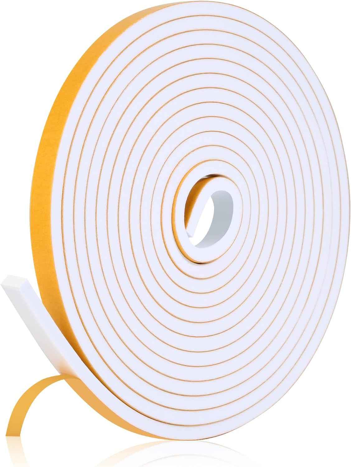 Fowong Weather Stripping Seal – Simple Peel-and-Stick Foam Tape for Clutter-Free Homes, 16ft Neutral Color Insulation
