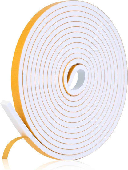 Fowong Weather Stripping Seal – Simple Peel-and-Stick Foam Tape for Clutter-Free Homes, 16ft Neutral Color Insulation