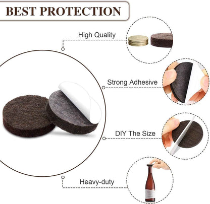 Yelanon Felt Furniture Pads - Thoughtful Housewarming Gift for New Homeowners, Brown