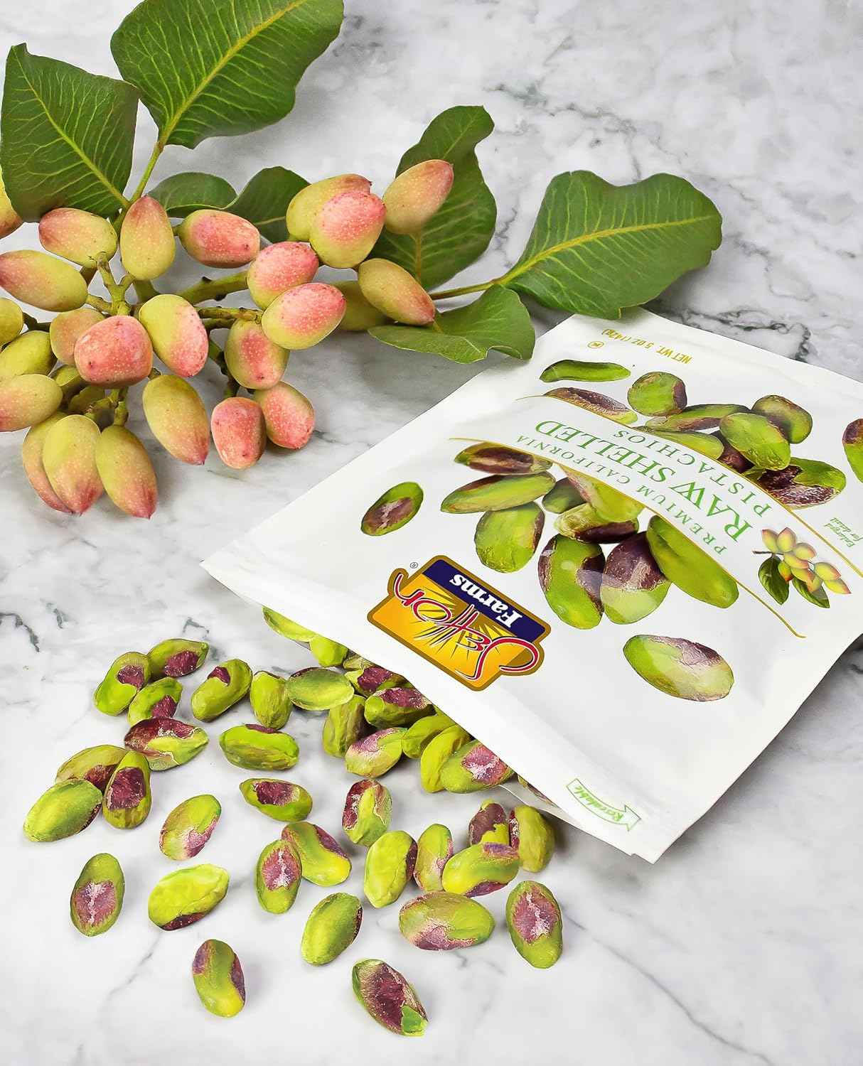 Setton Farms Raw Shelled Pistachios – No Shell Kid-Friendly Lunchbox Snack with Protein and Fiber