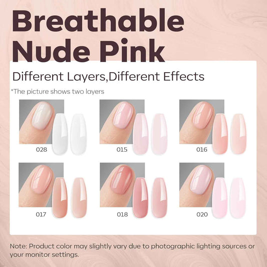 modelones Builder Gel Nail Polish – Premium At-Home Manicure Experience, Salon-Quality Nude-Pink Finish
