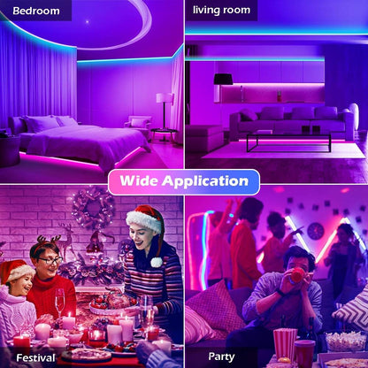 HiLighting 300FT LED Strip Lights Flameless and Cool to Touch – Safer Alternative to Candles for Kids Bedroom and Pet Friendly Homes