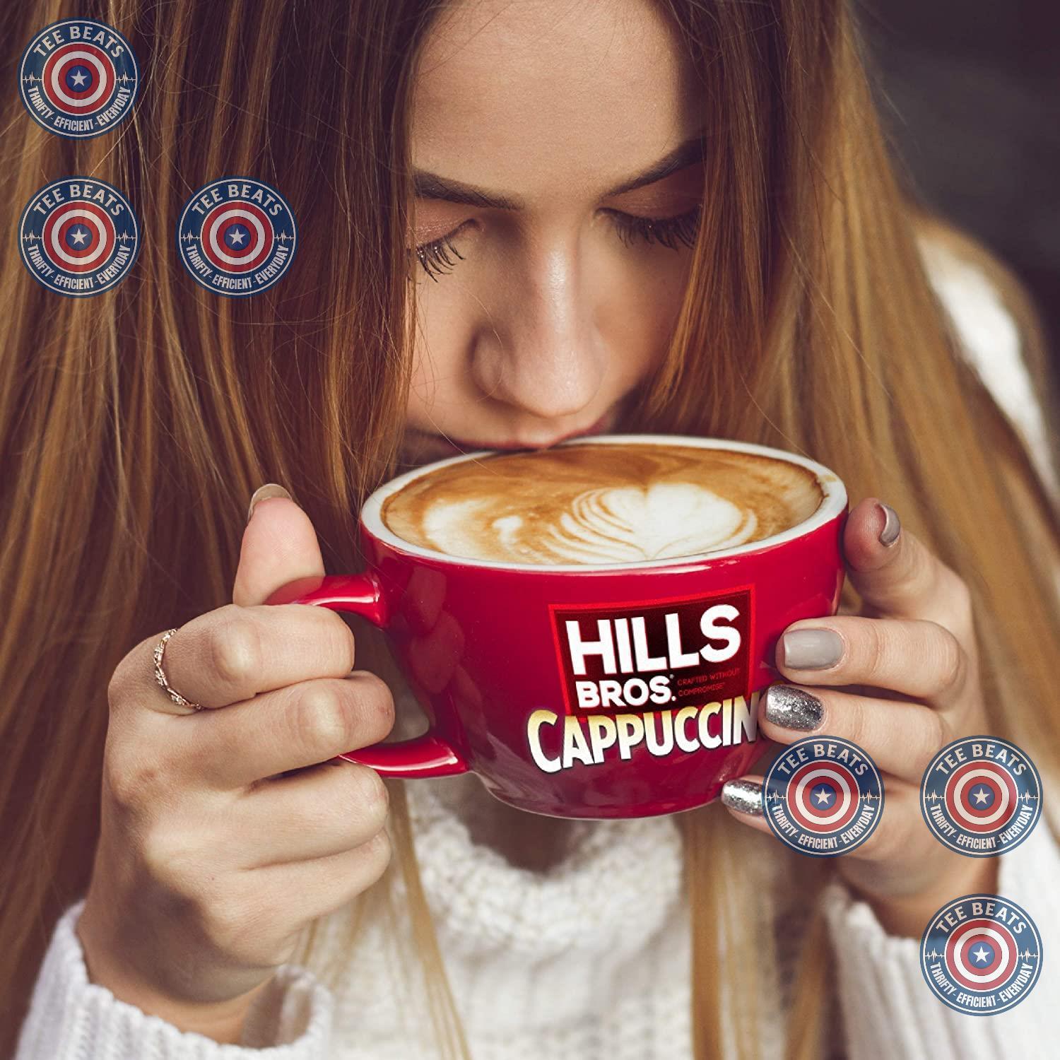 Hills Bros. Sugar Free French Vanilla Instant Cappuccino – Home Office Focus Drink, Just Add Water for a Quick Midday Pick-Me-Up