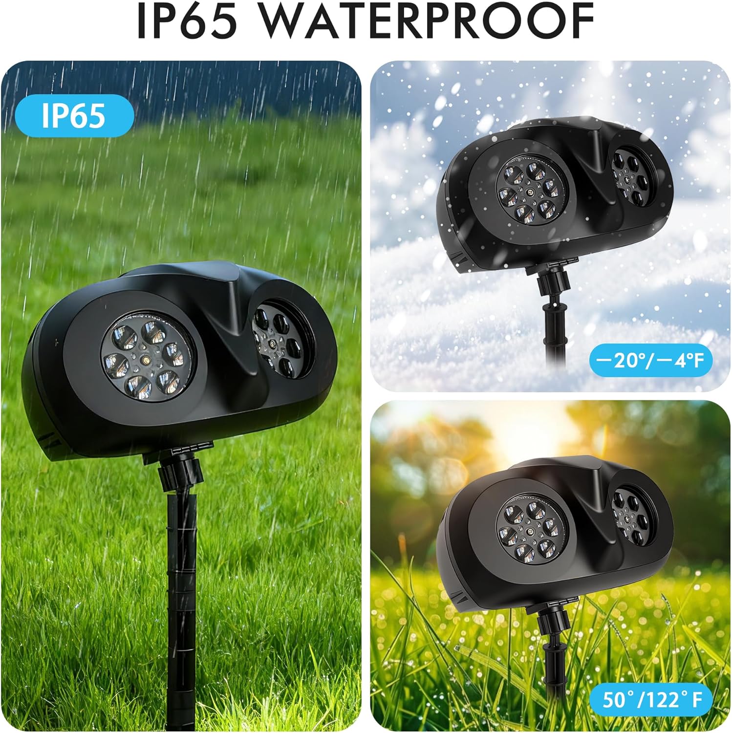 HolidaySnow Indoor Snow Projection Light – Cozy Winter Aesthetic for Living Room & Entryway, 15W LED with Adjustable Focus