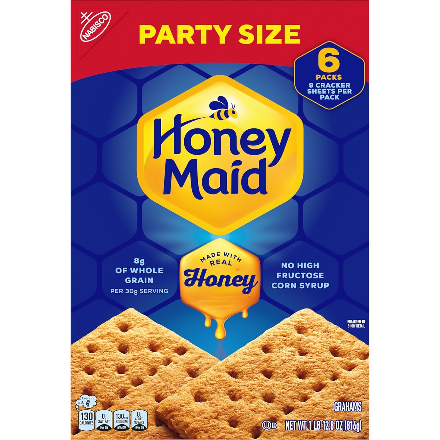 HONEY MAID Graham Crackers – Kids Lunchbox Snack, School Safe and Honey Sweet