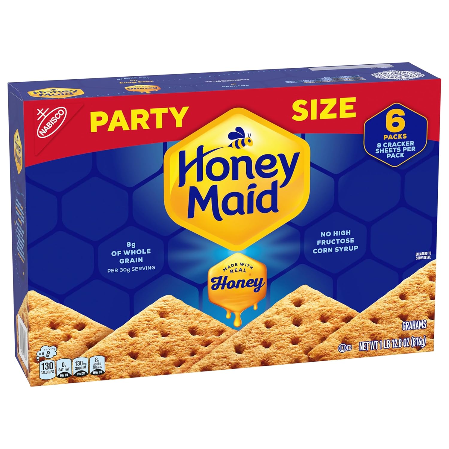 HONEY MAID Graham Crackers – Kids Lunchbox Snack, School Safe and Honey Sweet