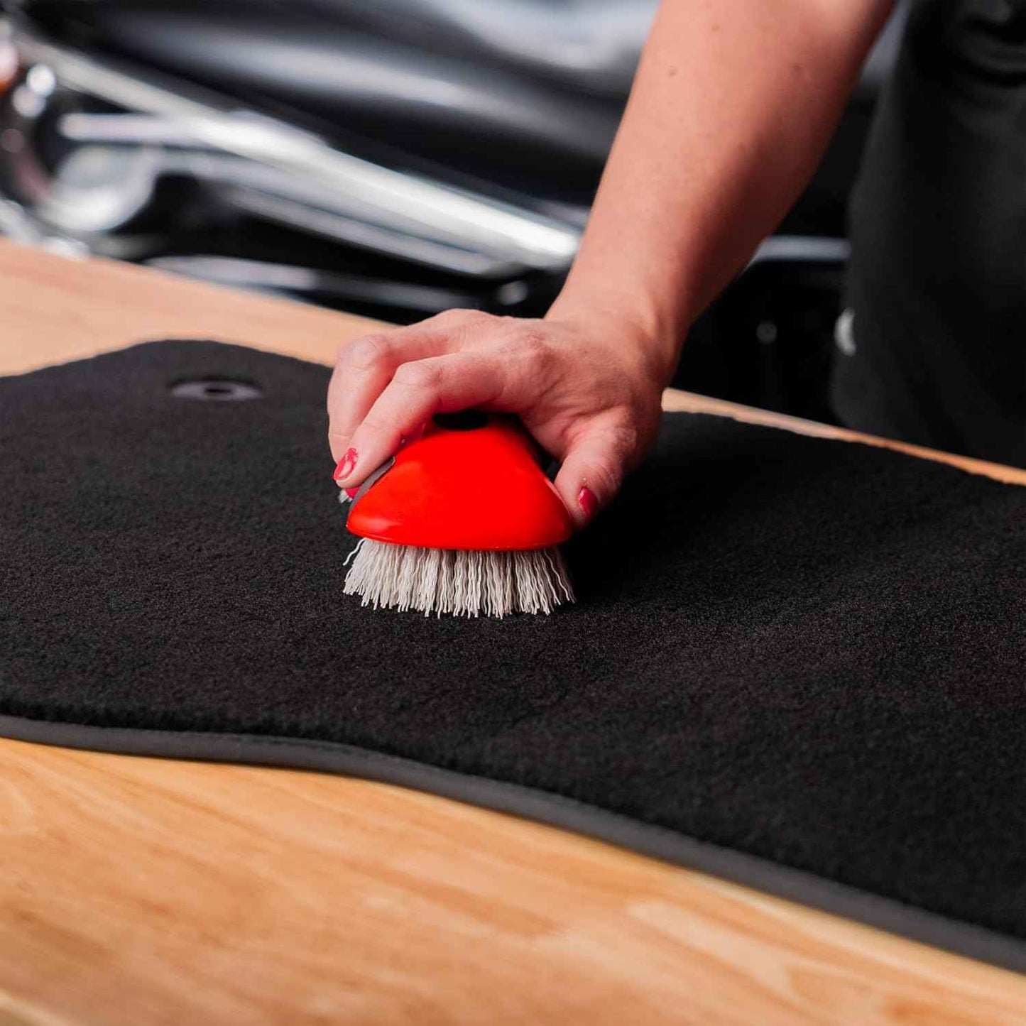 Mothers Ergonomic Carpet Brush Designed for Living Room Upholstery and Stairway Carpet Care