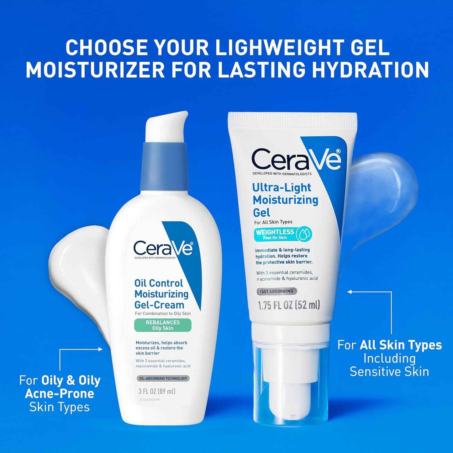 CeraVe Ultra-Light Moisturizing Gel – Uncluttered Daily Hydration, No Fuss Formula