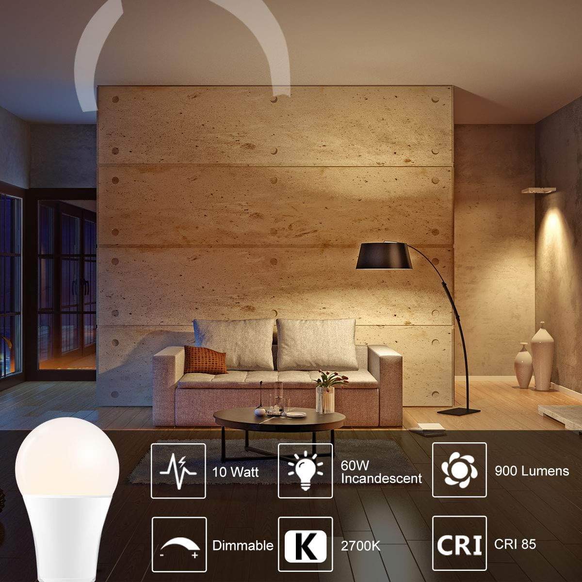 ILC Color Changing LED Bulb – Housewarming Gift for New Homeowners, 120 Color Mood Light with Remote