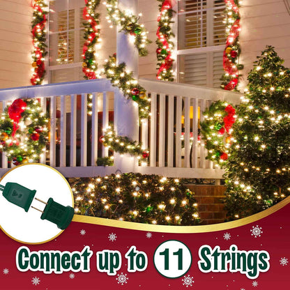Brightown Warm White Twinkle String Lights 35 ct - Thoughtful Housewarming and Christmas Gift for Mom, Bedroom and Mantel Decor, 6.6 ft Green Wire