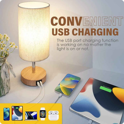 Yarra-Decor Touch Lamp – Thoughtful Housewarming Gift for New Homeowners with USB Ports