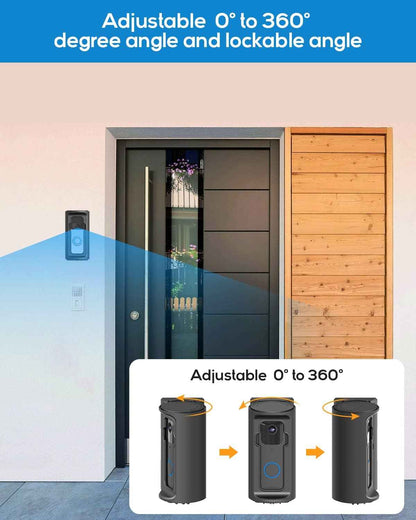 Practical Smart Home Gift for Ring Owners – No-Drill Adjustable Doorbell Mount for Housewarmings