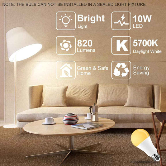 SUNNEST Color Changing Light Bulb – Bedtime Wind Down Ritual Light for Better Sleep, 5700K Warm White with 1–23H Timer