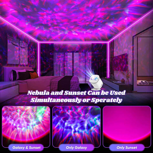 Galaxy Projector Night Light for Kids – Safe Auto-Shutoff Bedside Lamp for Nursery and Playroom Calm-Down Time