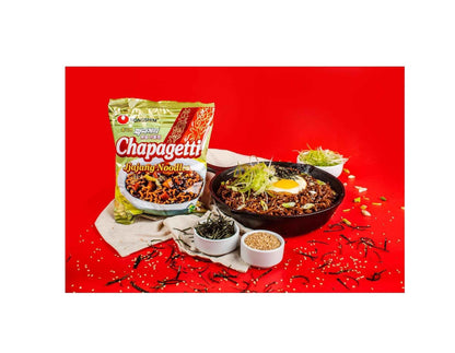 Nongshim Chapagetti Black Bean Noodles – Gentle No-Spice Korean Dinner for Sensitive Stomachs, Microwave Cup, 4-Pack