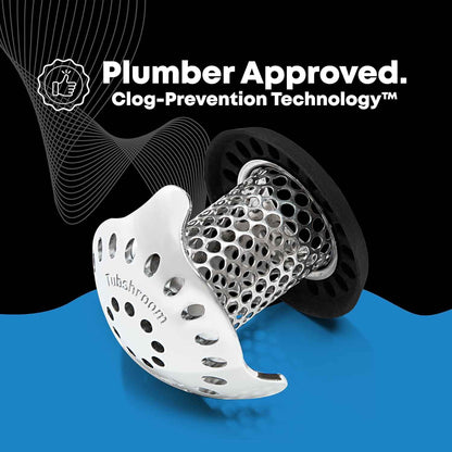 TubShroom Ultra Combo – Stress-Free Bath Ritual Hair Catcher for a Calming Bathtub Experience