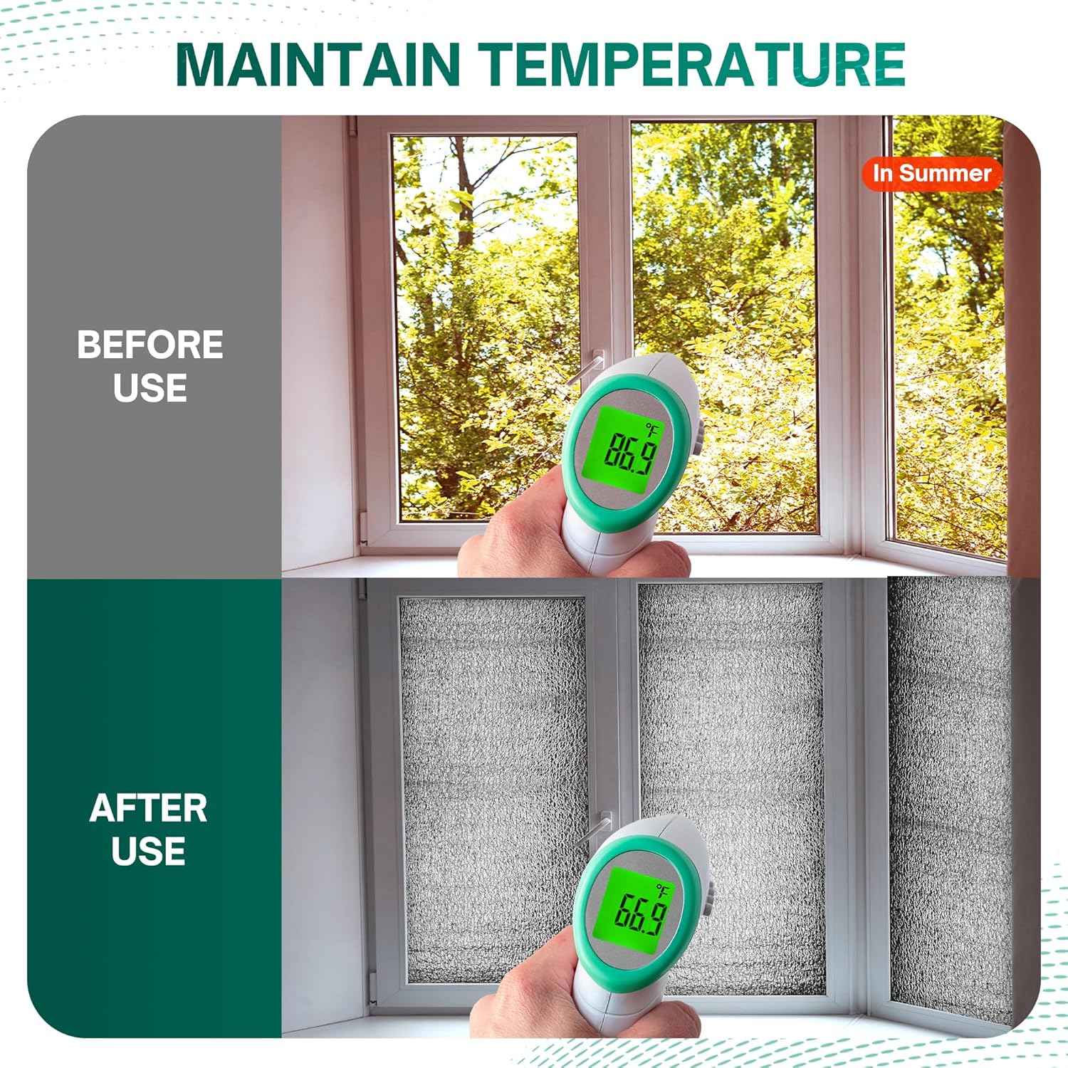 Reflective Window Insulation Roll – Clean-Line Radiant Barrier for Uncluttered Home Interiors