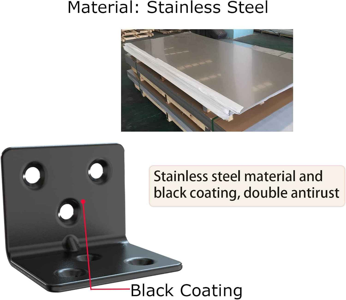 Aufuga Black Coated Shelf Bracket for Durable Patio Wall Storage and Outdoor Entertaining