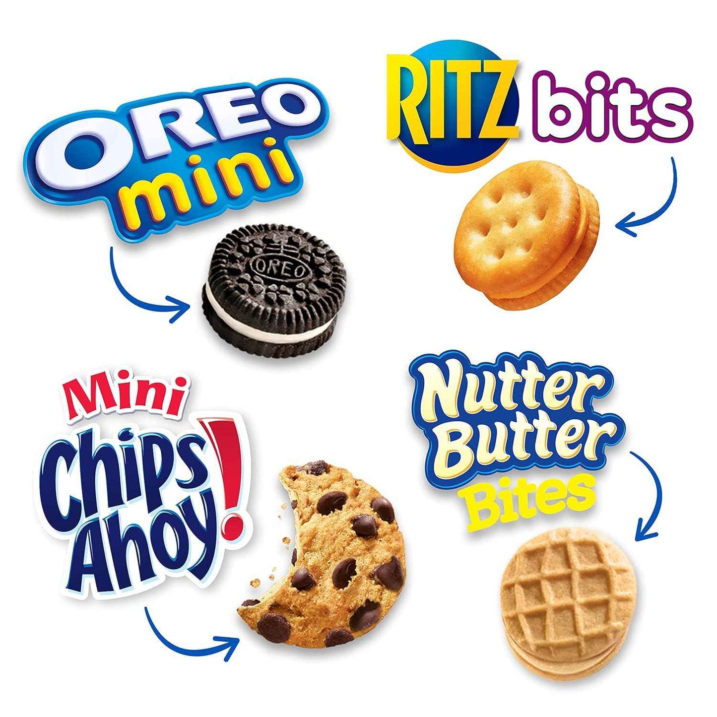 Nabisco Classic Mix Variety Pack – Pre-Portioned Lunchbox Snacks for School and Home, 20 Individually Wrapped Packs