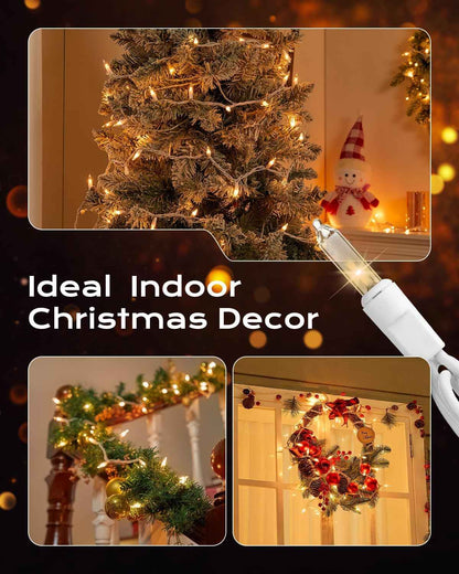Brightown Incandescent String Lights – Bedroom Accent Lighting, 100 Mini Bulbs on White Wire for Ambient Home Decor