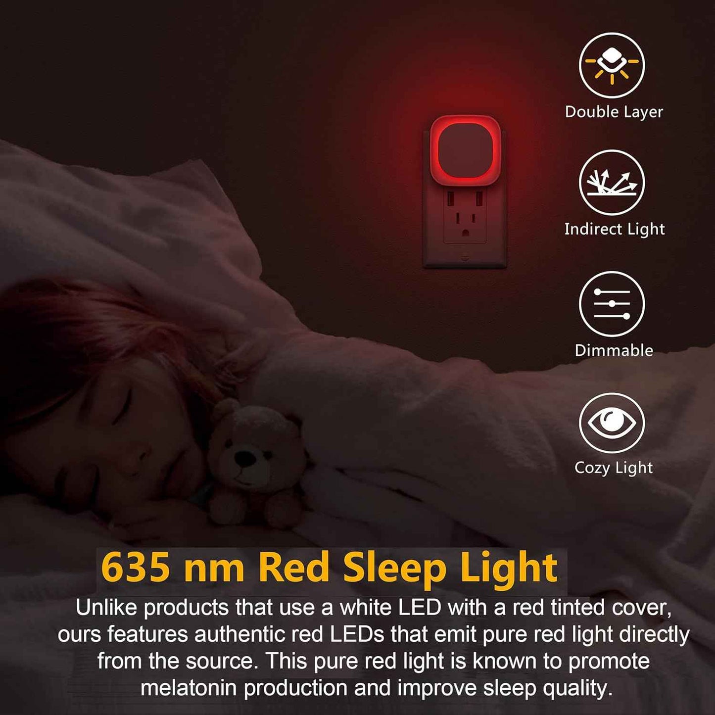 LumiDream Night Light 2 Pack, Thoughtful Housewarming and New Parent Gift with 10 Color Choices