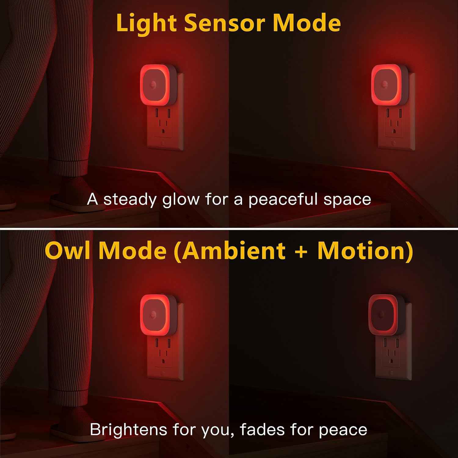 EverBrite LED Plug in Night Light Gift Set, 2 Pack in 7 Colors Affordable Practical Present for Mom Grandma and Housewarming