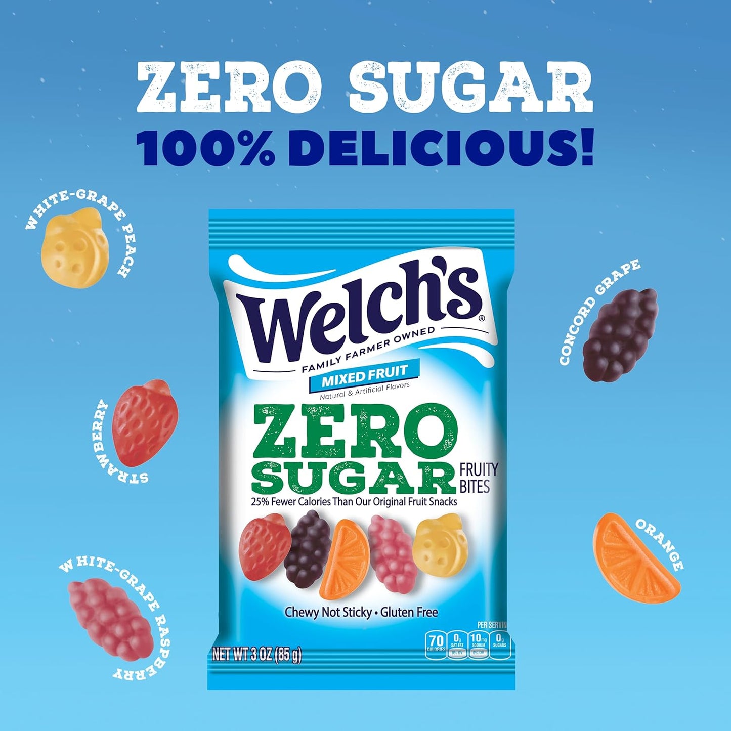 individually portioned 3oz snack pack for grab-and-go convenience