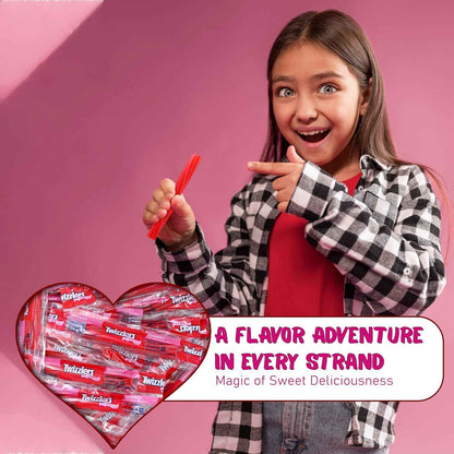 Twizlers Pull 'n' Peel Cherry Bulk Pack – Lunchbox Snack for Kids, 1 lb Pull-Apart Cherry Licorice