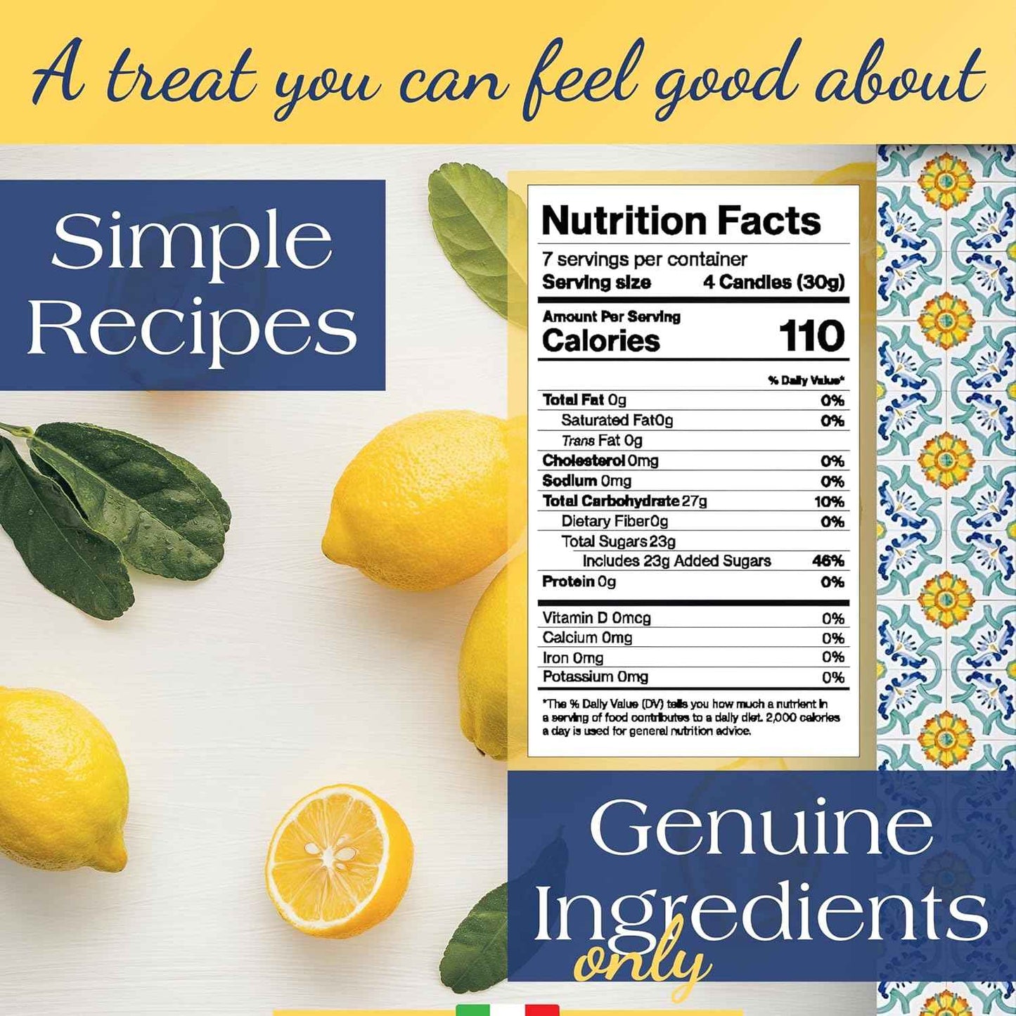 Perle di Sole Natural Essential-Oil Lemon Drops – Mindful Sucking Candy for a Calming Evening Ritual
